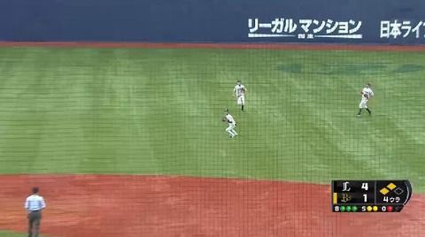4回裏5伊藤セカンドフライ (2)