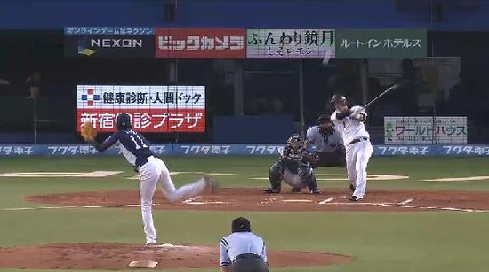 1回裏3角中清田連打1点 (3)