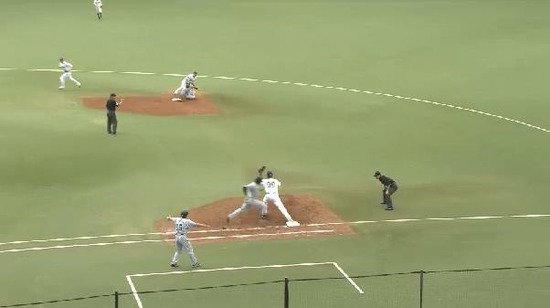 ５回表２ゴメス四球１塁２塁福留ゲッツー (2)