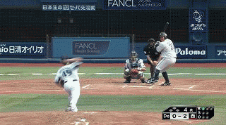 ４回表１山川２打席目 (1)