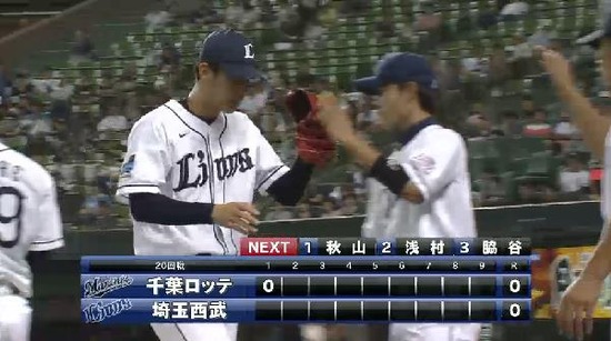 １回表１光成内野ゴロ３つ三者凡退 (2)