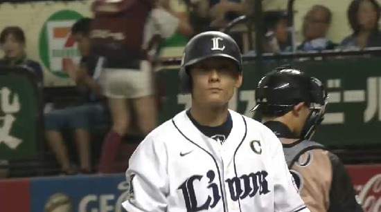 3回裏5栗山三振 (2)