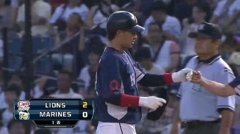 １回表４浅村タイムリー (1)