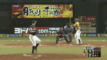 ６回裏２外崎盗塁２個目