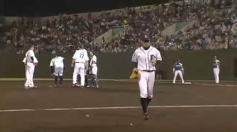 ７回表１村田四球藤原降板 (4)