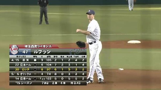 1回表1ルブラン