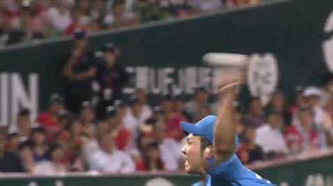 ５回裏２長谷川三振 (5)