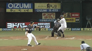 1回裏1栗山四球、中村タイムリー2ベース (1)