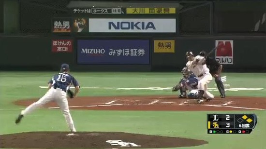 ６回裏４松田タイムリー (2)