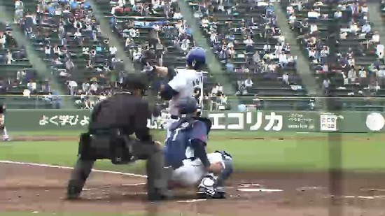 2回裏1中島小谷野連打、中島ケガ交代 (2)