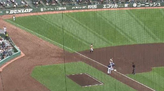 ３回表２中村２ベースノーアウト２塁３塁 (1)