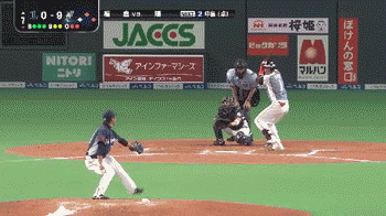 ７回表３陽三振