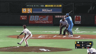 ６回表２メヒア２ラン (1)