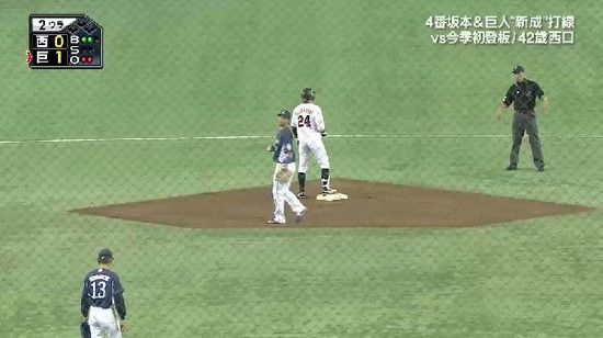 2回裏3よしのぶ2ベース