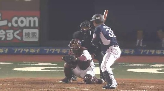 ５回表１浅村三振