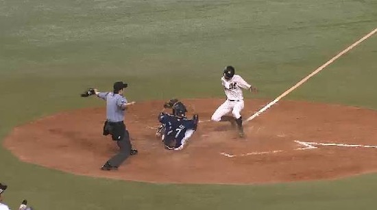 7回裏2福浦ファーストゴロ脇谷FC (3)