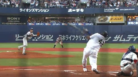 4回裏2ペーニャ三振