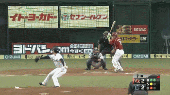 ７回表３盗塁阻止 (1)