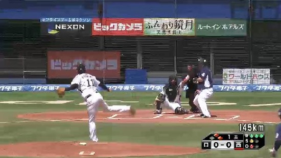 1回表３おかわりフォアボール