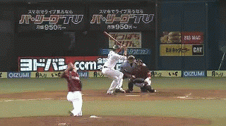 ４回裏２炭谷ヒット、金子タイムリー (1)