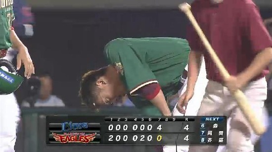 ７回裏１ツーアウト１塁３塁高橋VS稼頭央 (3)
