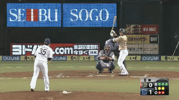 ８回表３伊藤三振