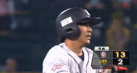 ９回表１脇谷タイムリー (1)