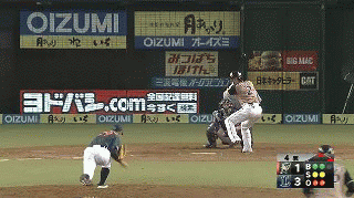 4回表1浅村ファインプレー