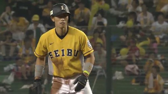 ６回裏２外崎盗塁２個目