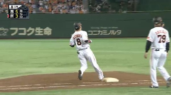 ８回裏１片岡ヒット (2)