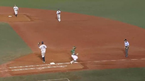 3回裏3セカンドゴロ無失点 (1)