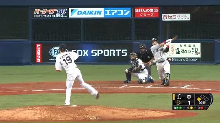 ８回表３浅村ショートゴロ (1)