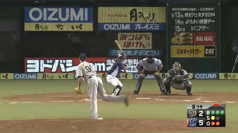 8回裏1森敬遠