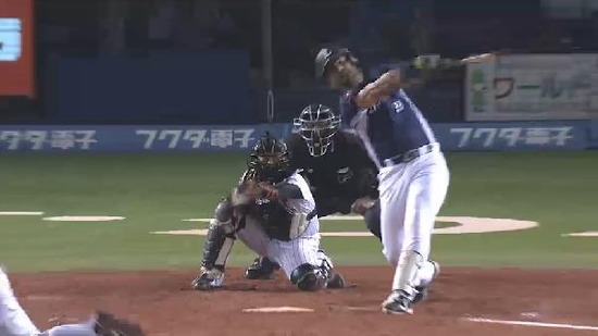 ９回表１メヒア三振