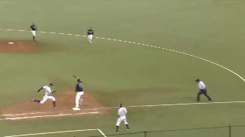 １２回裏１ひちょりアウト