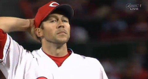 ７回表２メヒアユニフォームをかすめる四球 (1)