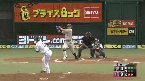 ６回表２糸井タイムリー (2)