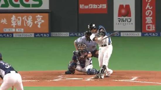 ３回裏１牧田好投 (1)