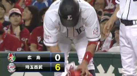 ６回裏３メヒア３ベース木村タイムリー (1)