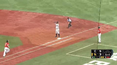 6回裏1三者凡退 (1)