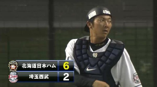 4回表2パスボール (2)