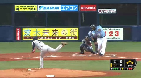 1回裏4ペーニャフライアウト (1)