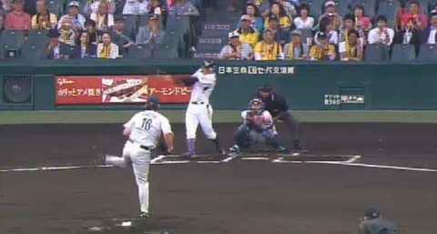 １回裏１鳥谷２ベース