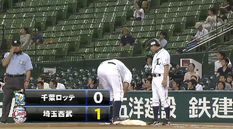 １回裏２メヒアタイムリー先制 (1)