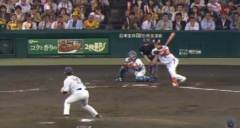 ６回裏１ヤマト三振