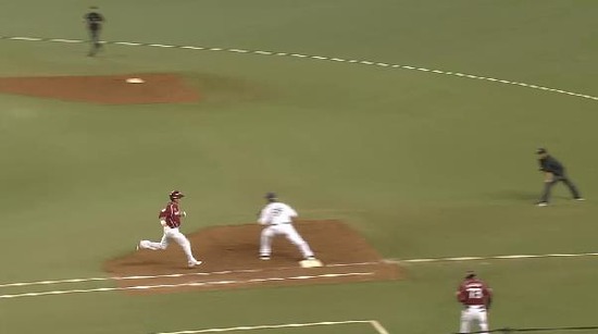 ６回表３嶋サードゴロ無失点 (2)