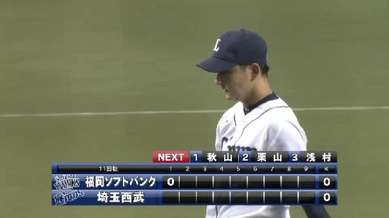 １回表２三者凡退 (3)