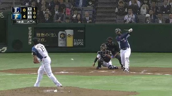 7回表1メヒアアウト