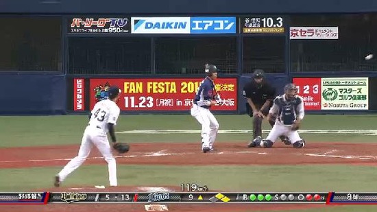 ９回表２フォアボール (3)