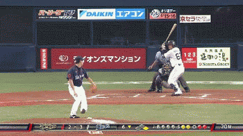 ６回裏４山崎三振 (1)